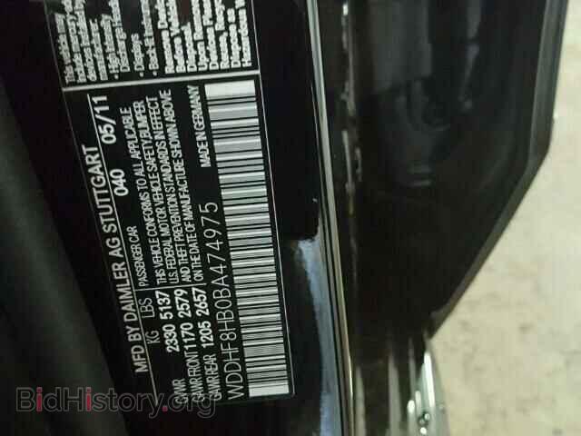 2011 MERCEDES-BENZ E - VIN: WDDHF8HB0BA474975 - Photo 10