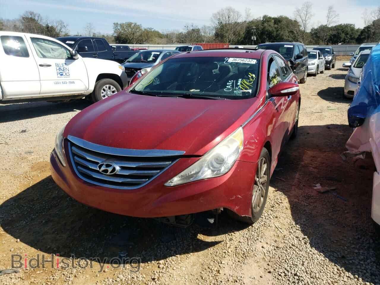 2014 HYUNDAI SONATA - VIN: 5NPEC4AC4EH887416 - Фото 2