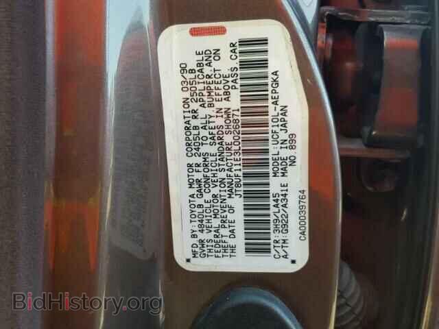 1990 LEXUS LS - VIN: JT8UF11E3L0026871 - Photo 10