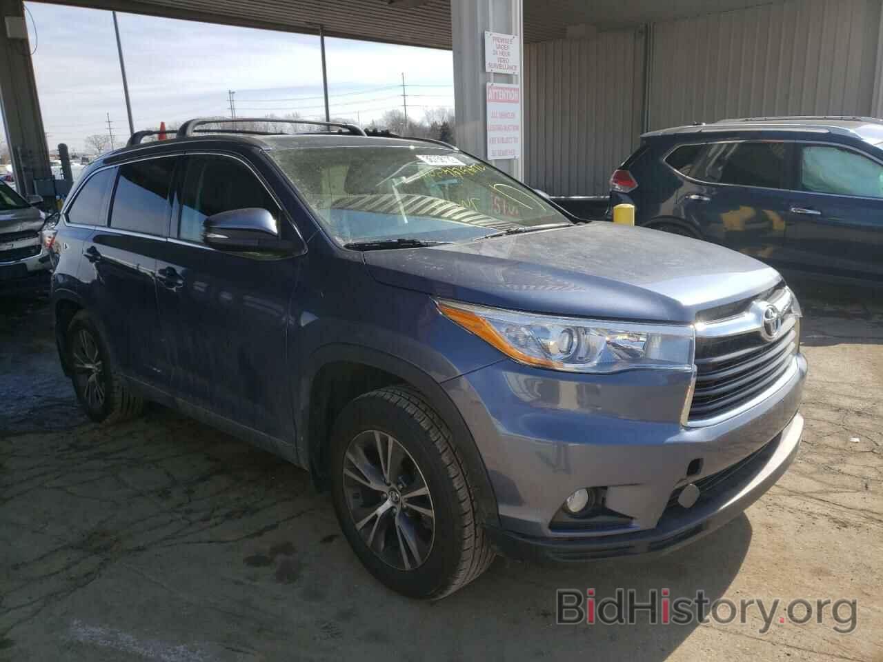 Photo 5TDJKRFHXGS300975 - TOYOTA HIGHLANDER 2016