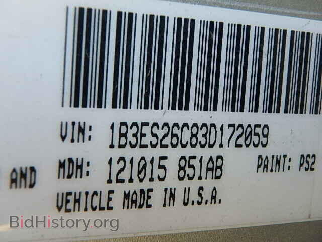 2003 DODGE NEON - VIN: 1B3ES26C83D172059 - Фото 9