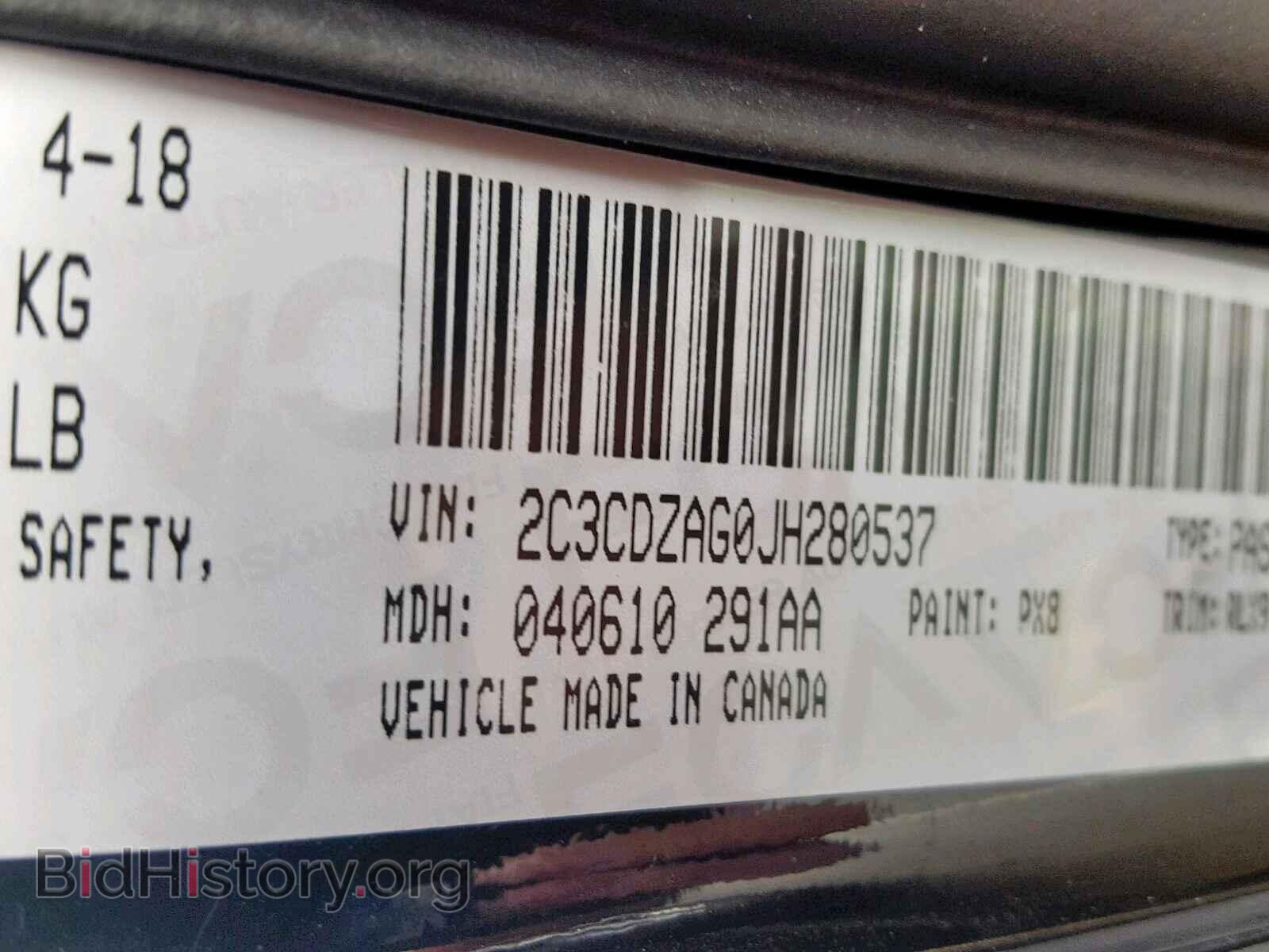 2018 DODGE CHALLENGER - VIN: 2C3CDZAG0JH280537 - Photo 10
