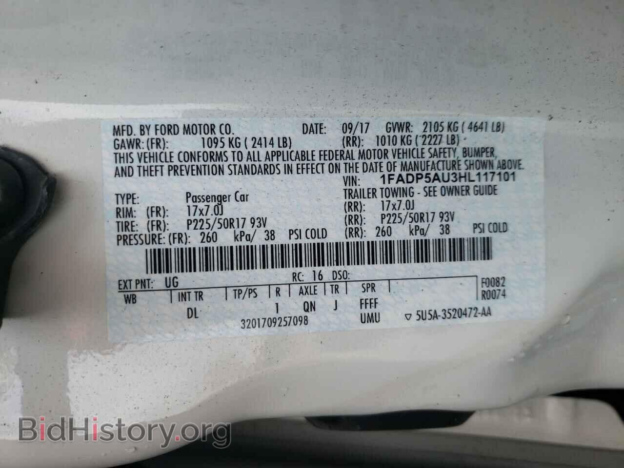2017 FORD CMAX - VIN: 1FADP5AU3HL117101 - Photo 10