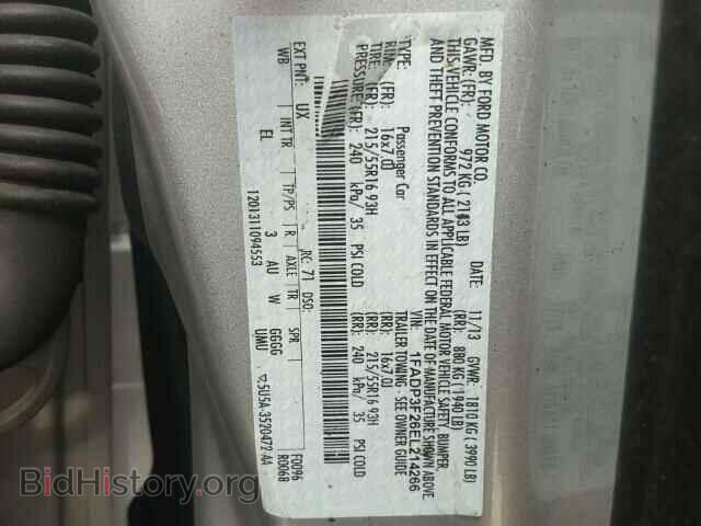 2014 FORD FOCUS - VIN: 1FADP3F26EL214266 - Фото 10