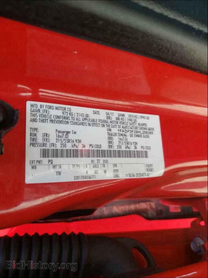 2017 FORD FOCUS - VIN: 1FADP3F29HL256385 - Photo 10
