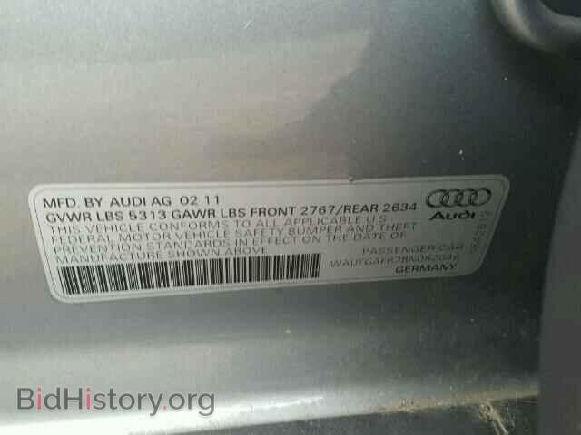 2011 AUDI A6 - VIN: WAUFGAFB3BN062046 - Фото 10