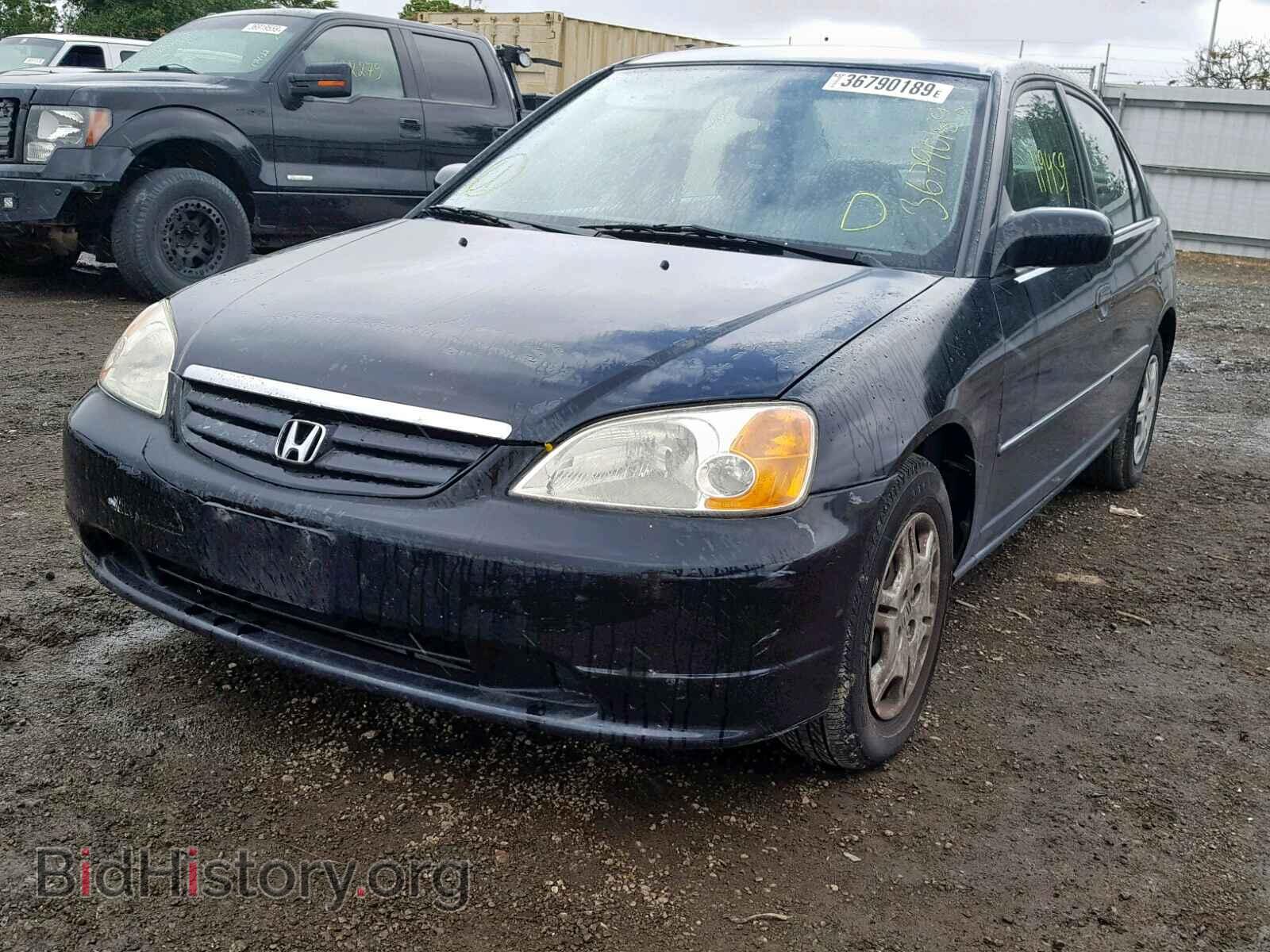 2002 HONDA CIVIC LX - VIN: 1HGES16632L012664 - Фото 2