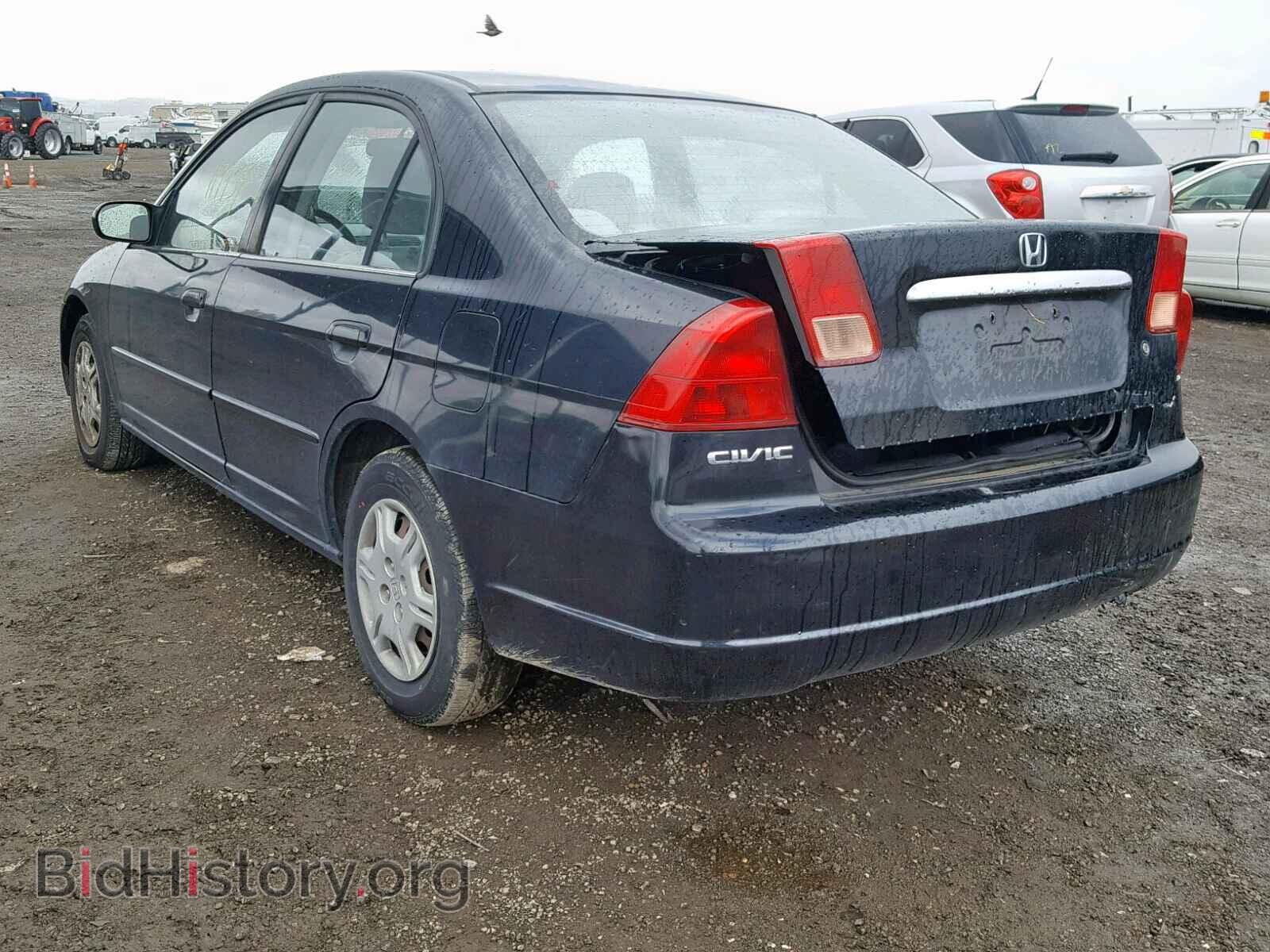 2002 HONDA CIVIC LX - VIN: 1HGES16632L012664 - Фото 3