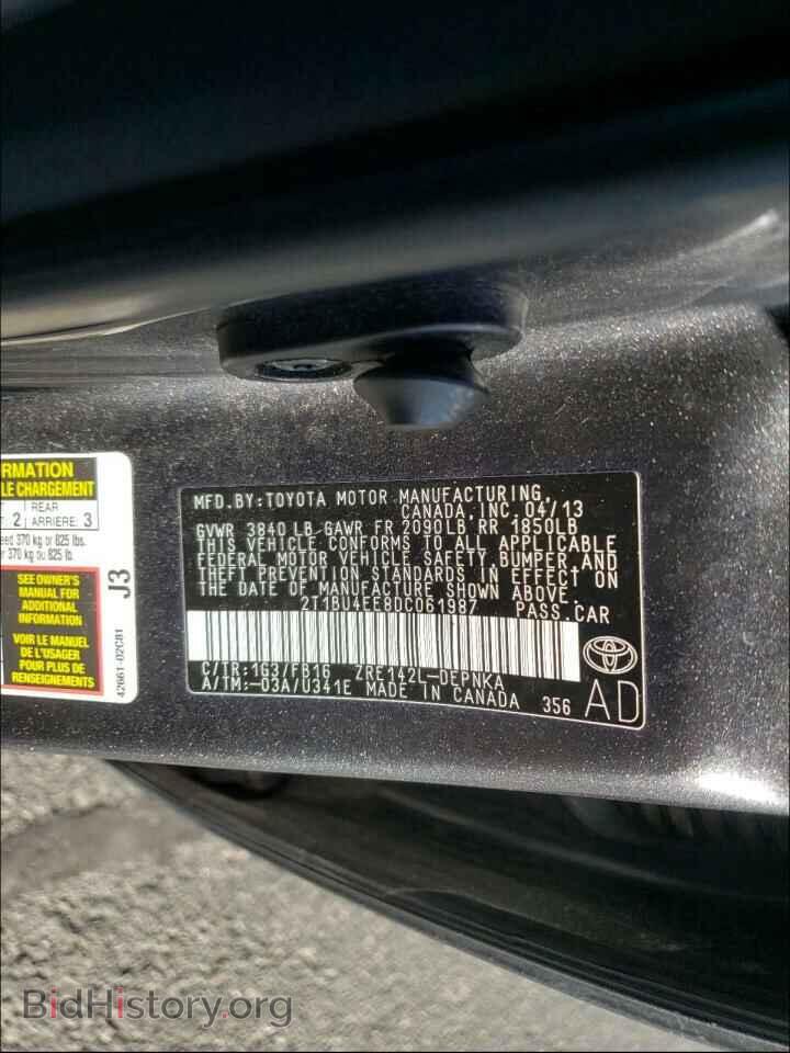 2013 TOYOTA COROLLA - VIN: 2T1BU4EE8DC061987 - Photo 10