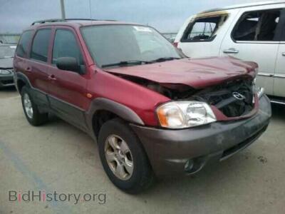 2004 Mazda TRIBUTE Tribute LX, red — VIN 4F2YZ94174KM16203, Copart
