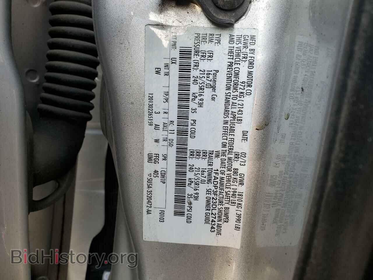 2013 FORD FOCUS - VIN: 1FADP3F23DL274343 - Photo 12