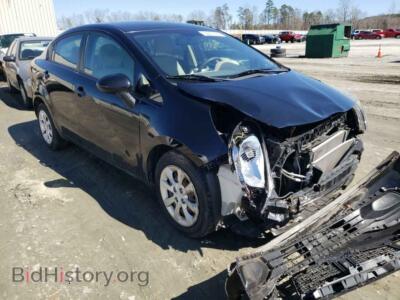 2013 Kia RIO RIO LX, black — VIN KNADM4A32D6098938, Copart