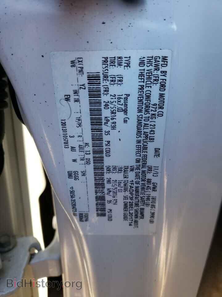 2014 FORD FOCUS - VIN: 1FADP3F28EL201714 - Фото 12