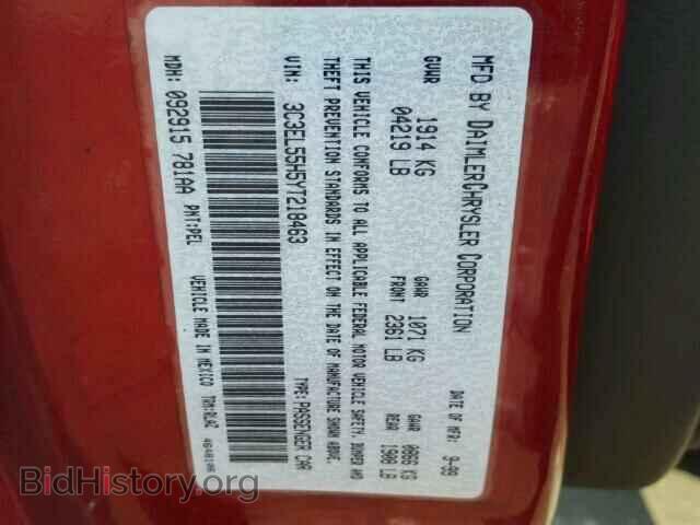 2000 CHRYSLER SEBRING - VIN: 3C3EL55H5YT218463 - Фото 10
