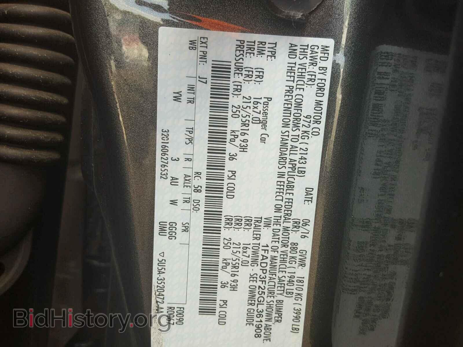 2016 FORD FOCUS - VIN: 1FADP3F25GL361908 - Photo 10