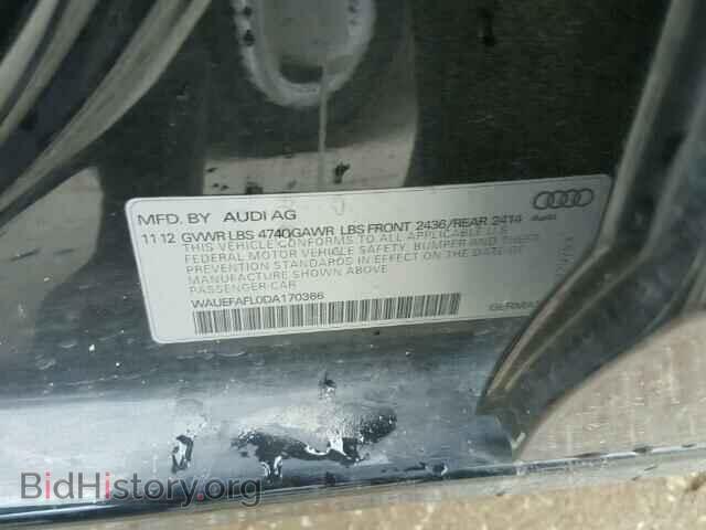 2013 AUDI A4 - VIN: WAUEFAFL0DA170366 - Photo 10