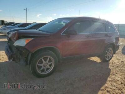 2007 Honda CRV LX, темно-бордовый — VIN JHLRE38397C033664, Copart