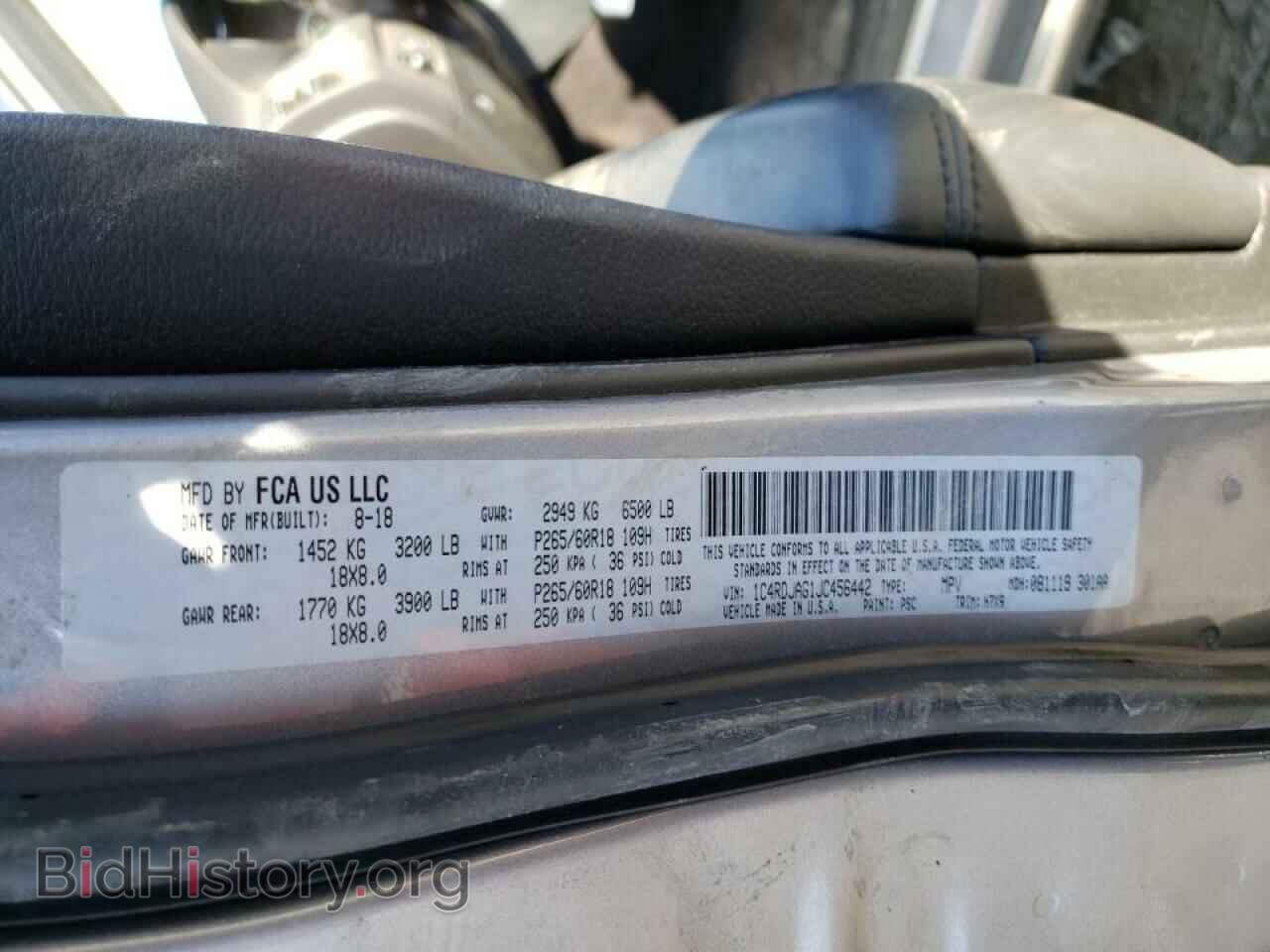 2018 DODGE DURANGO - VIN: 1C4RDJAG1JC456442 - Фото 14