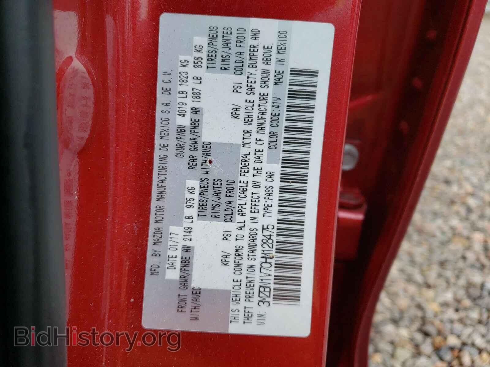 2017 MAZDA 3 - VIN: 3MZBN1V70HM128475 - Photo 10