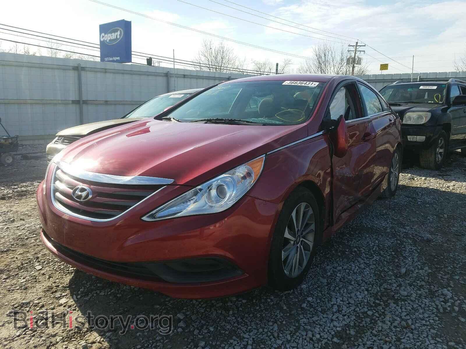 2014 HYUNDAI SONATA - VIN: 5NPEB4AC3EH854152 - Фото 2