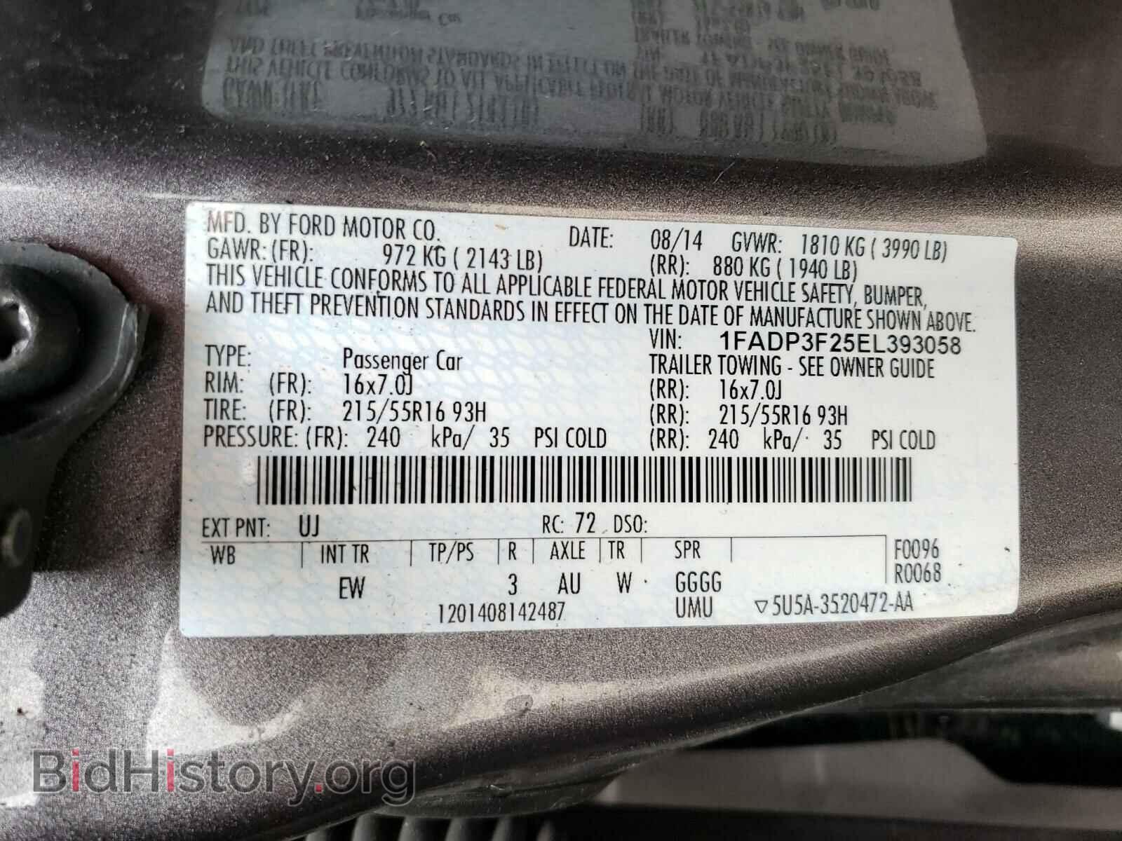 2014 FORD FOCUS - VIN: 1FADP3F25EL393058 - Photo 10