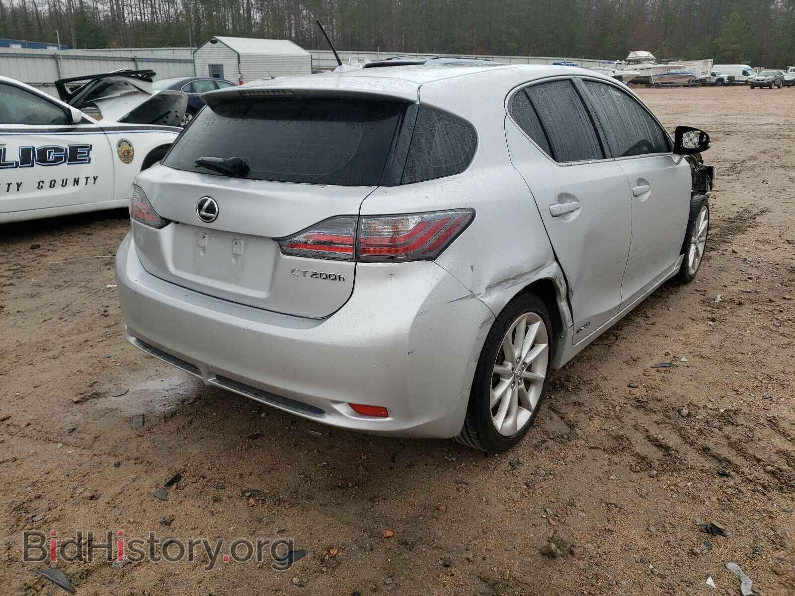 2012 LEXUS CT 200 - VIN: JTHKD5BH3C2074257 - Фото 4