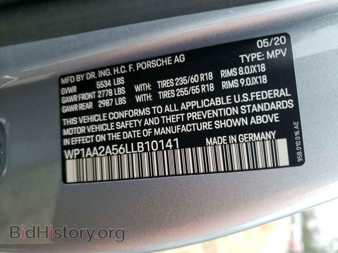 2020 PORSCHE MACAN - VIN: WP1AA2A56LLB10141 - Photo 10