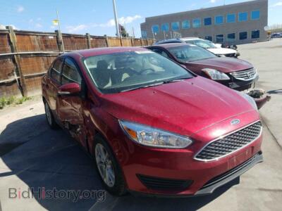 2017 Ford FOCUS Focus SE, red — VIN 1FADP3F2XHL254578, Copart