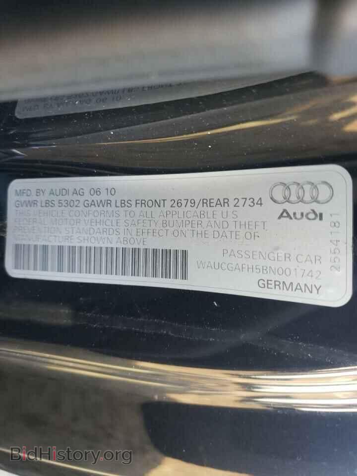 2011 AUDI S5/RS5 - VIN: WAUCGAFH5BN001742 - Фото 10