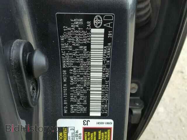 2013 TOYOTA COROLLA - VIN: 2T1BU4EE7DC965362 - Фото 10