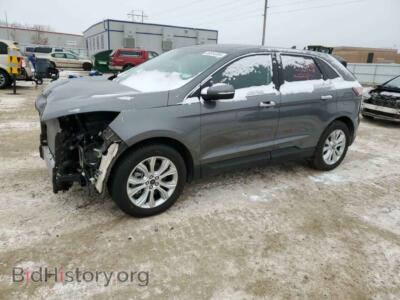 2021 Ford EDGE Titanium, gray — VIN 2FMPK4K98MBA35607, Copart