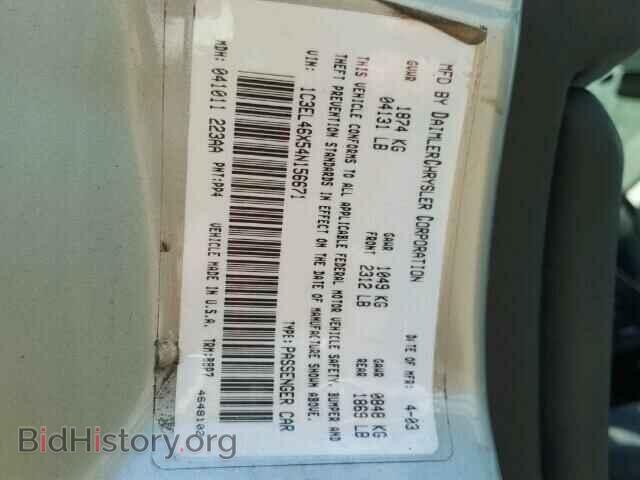 2004 CHRYSLER SEBRING - VIN: 1C3EL46X54N156671 - Фото 10
