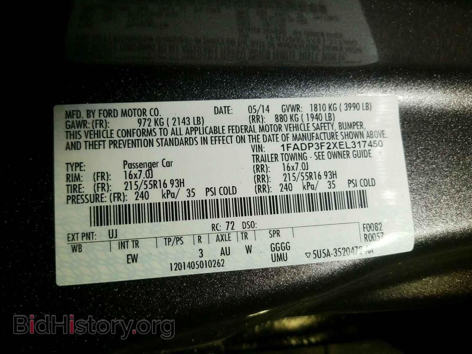 2014 FORD FOCUS - VIN: 1FADP3F2XEL317450 - Photo 10