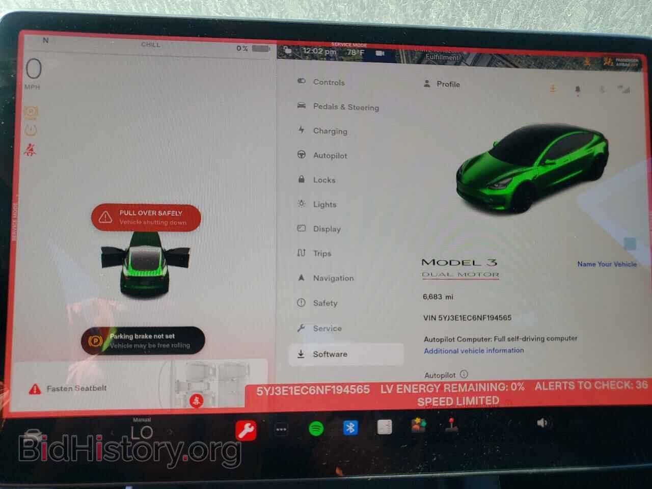 2022 TESLA MODEL 3 - VIN: 5YJ3E1EC6NF194565 - Фото 9