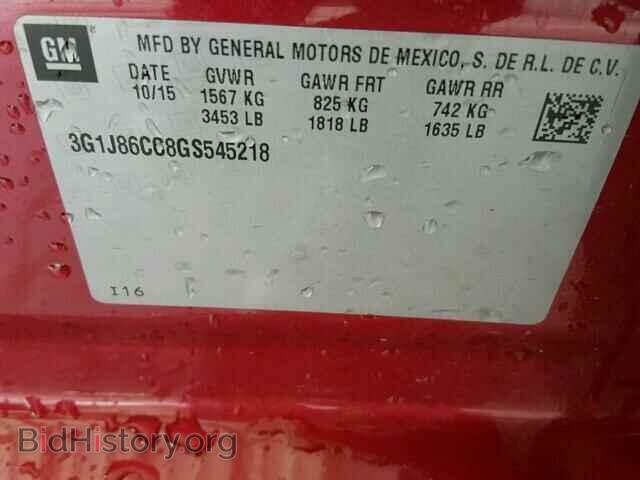 2016 CHEVROLET SONIC - VIN: 3G1J86CC8GS545218 - Фото 10