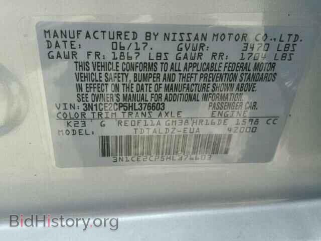 2017 NISSAN VERSA - VIN: 3N1CE2CP5HL376603 - Photo 10
