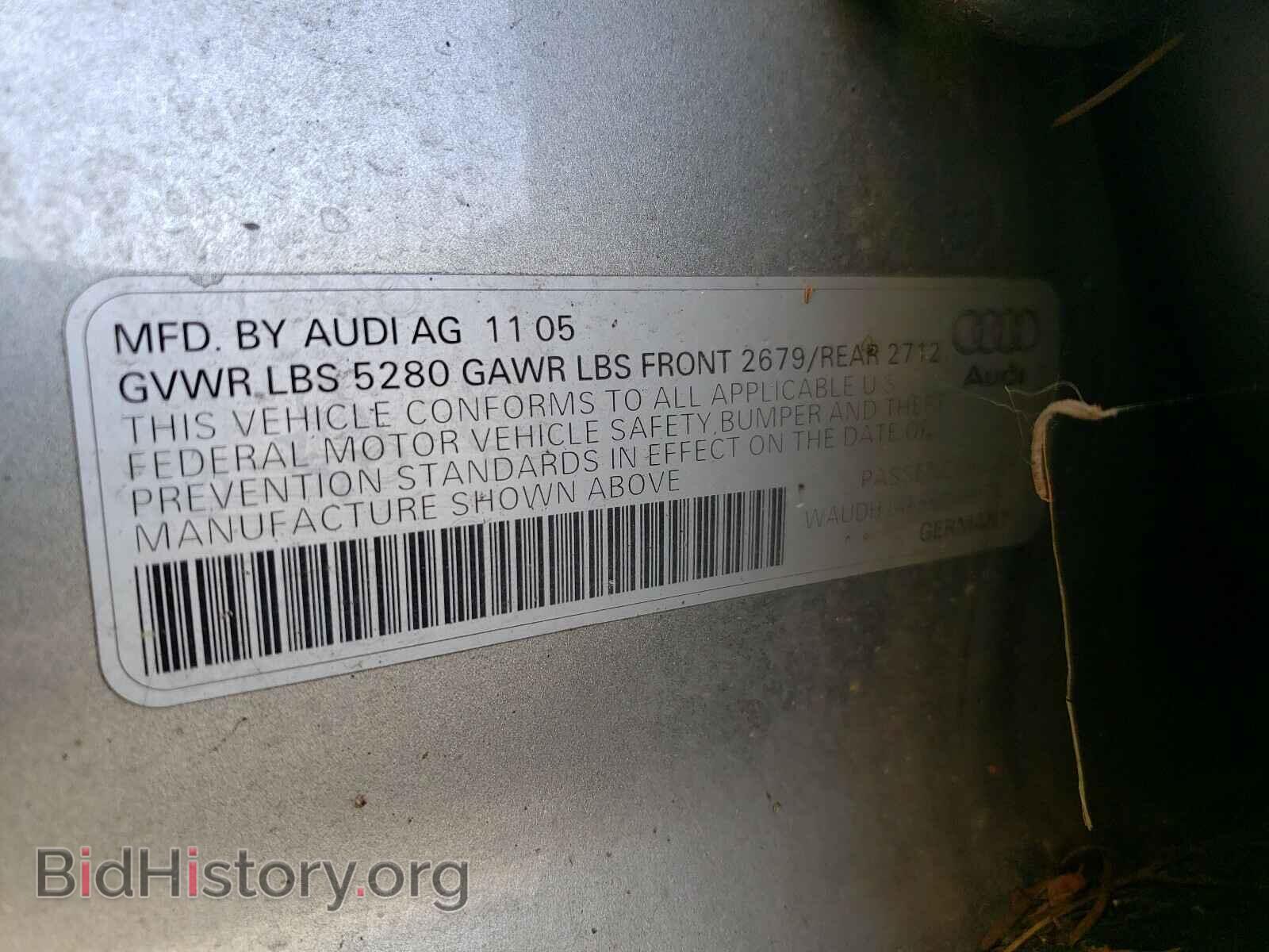 2006 AUDI A6 - VIN: WAUDH74F56N099781 - Фото 10