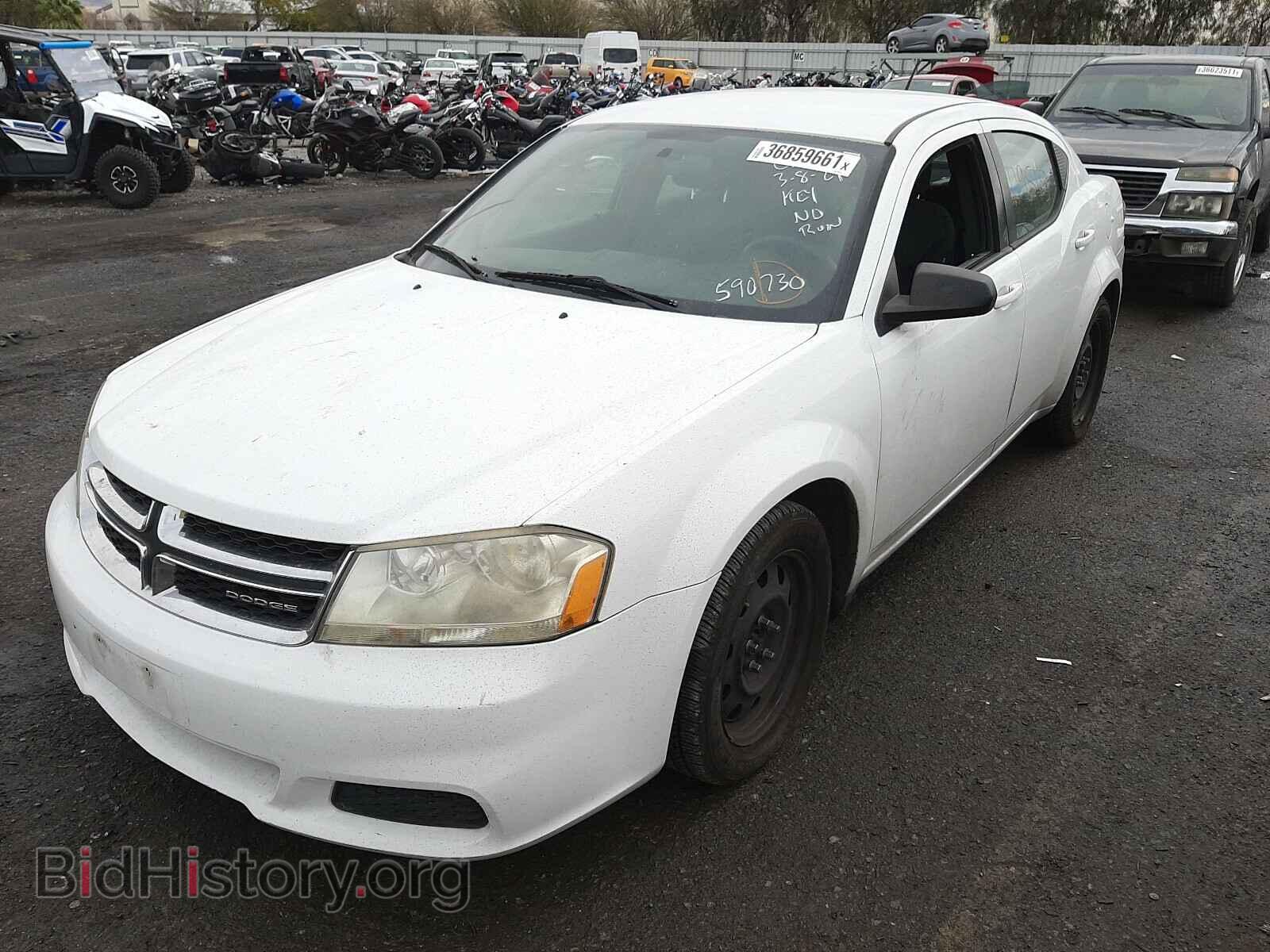 2011 DODGE AVENGER - VIN: 1B3BD4FB8BN590730 - Фото 2