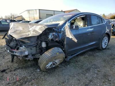 2021 Tesla MODEL X, темно-серый — VIN 5YJXCAE2XMF308709, Copart