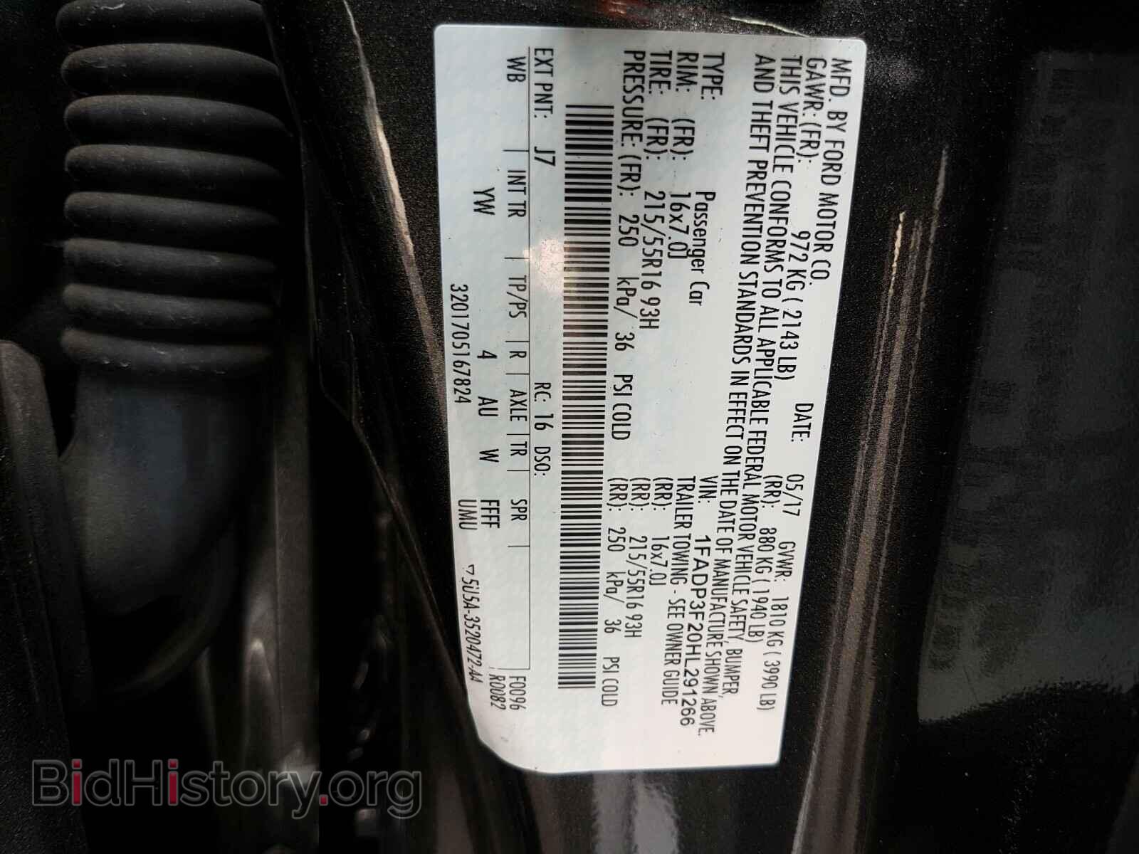 2017 FORD FOCUS - VIN: 1FADP3F20HL291266 - Photo 10