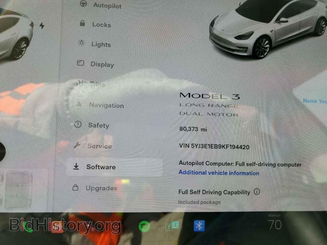 2019 TESLA MODEL 3 - VIN: 5YJ3E1EB9KF194420 - Photo 9