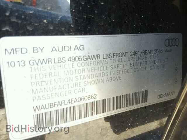 2014 AUDI A4 - VIN: WAUBFAFL4EA060862 - Фото 10