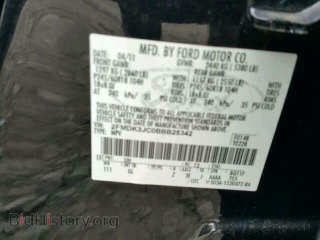 2011 FORD EDGE - VIN: 2FMDK3JC0BBB25342 - Photo 10