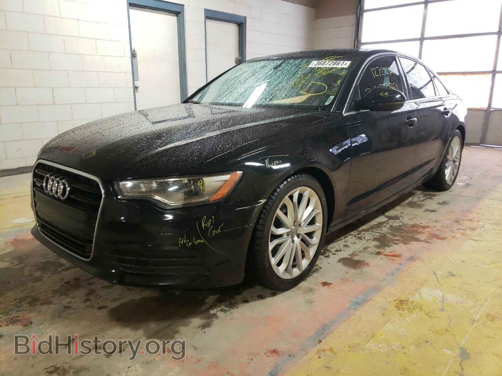 2013 AUDI A6 - VIN: WAUGFAFC3DN006207 - Фото 2
