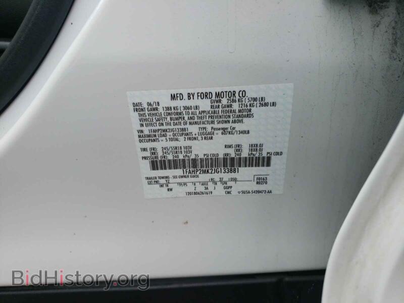 2018 Ford TAURUS (VIN 1FAHP2MK2JG133881) — photo 10 of 10