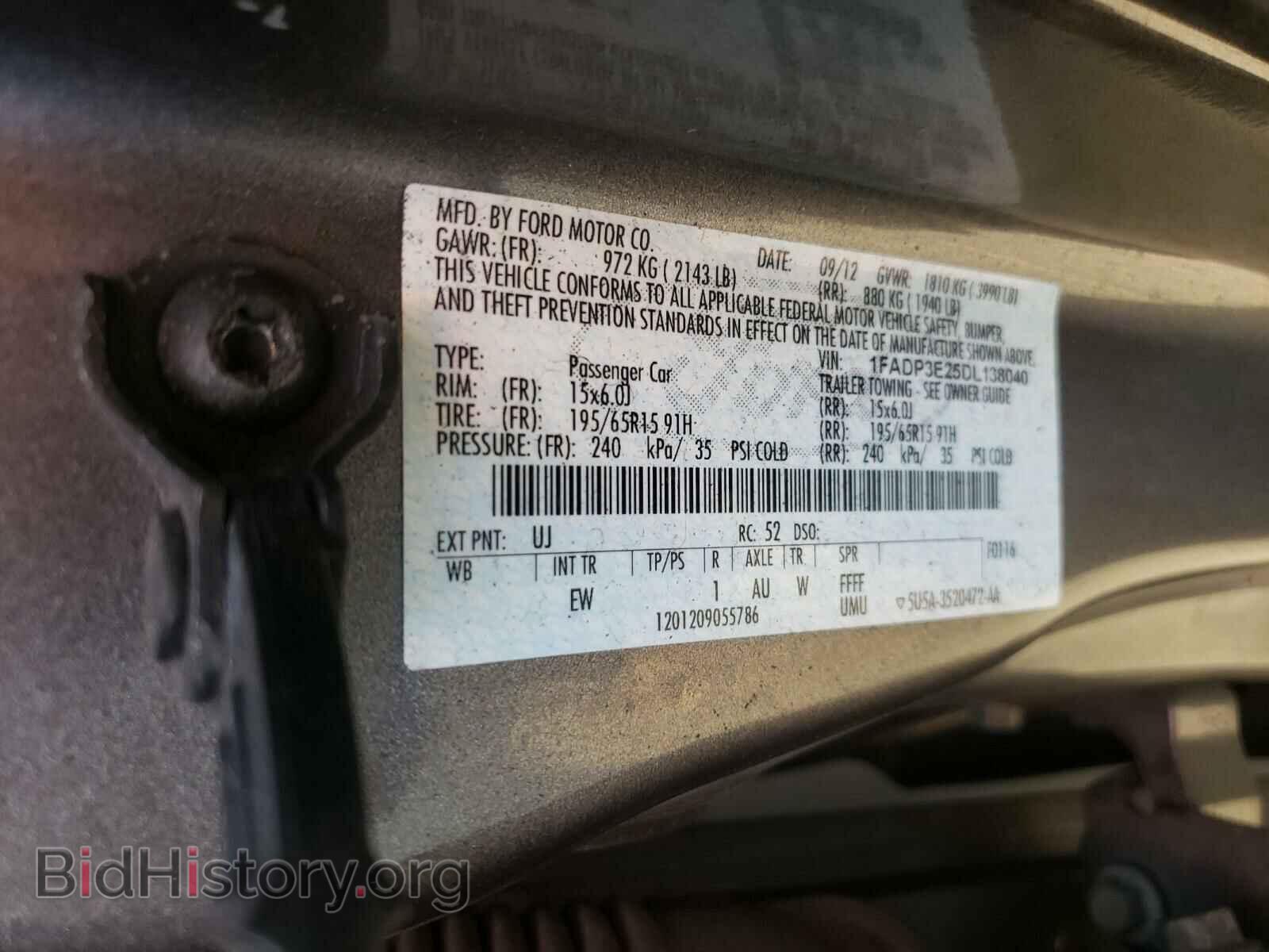 2013 FORD FOCUS - VIN: 1FADP3E25DL138040 - Photo 10