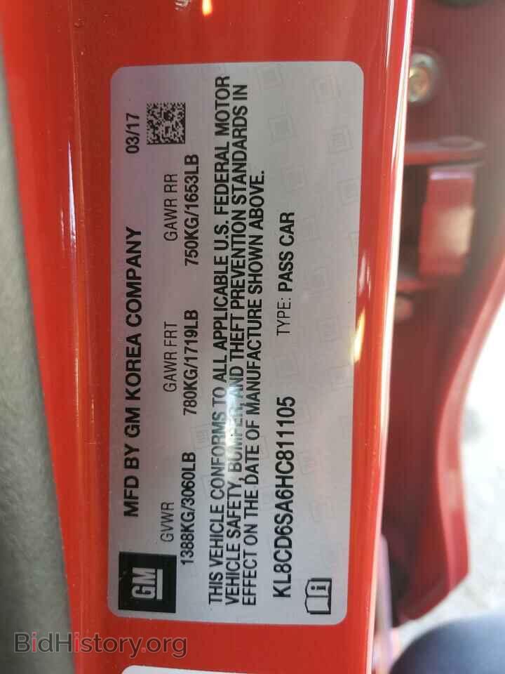 2017 CHEVROLET SPARK - VIN: KL8CD6SA6HC811105 - Фото 12