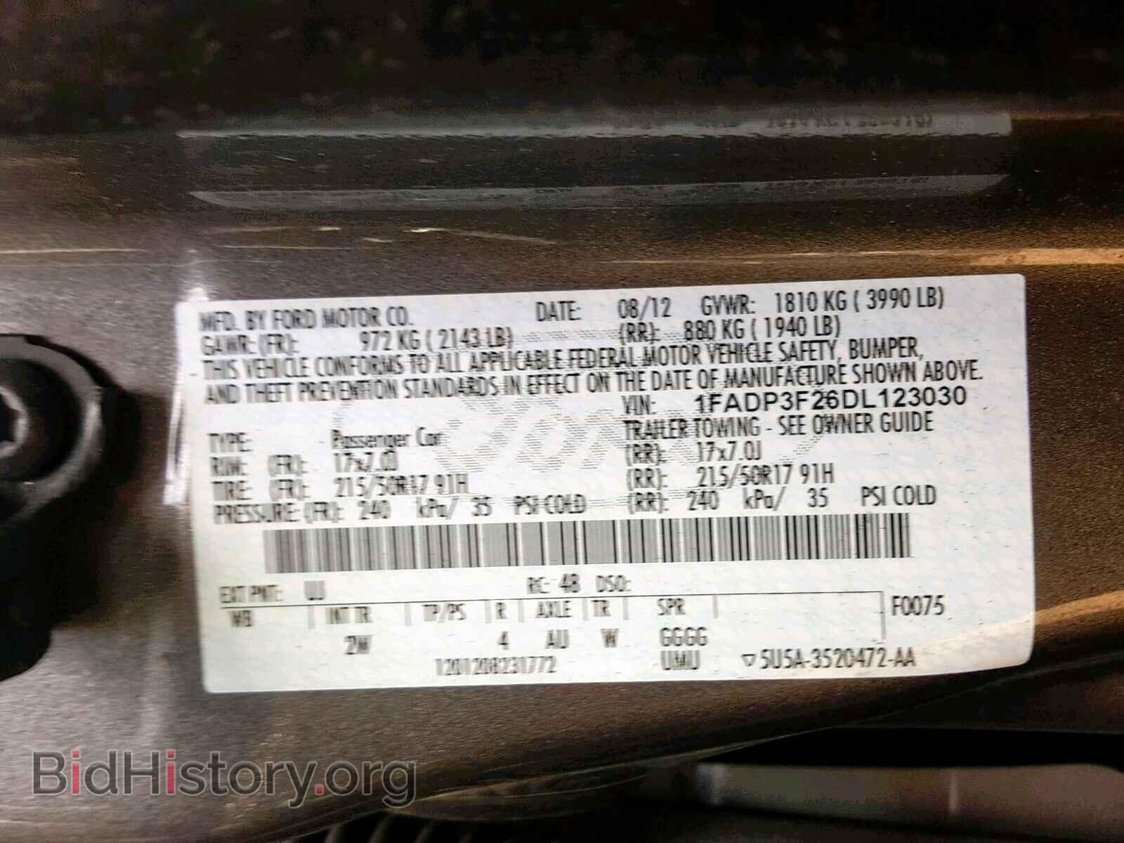 2013 FORD FOCUS SE - VIN: 1FADP3F26DL123030 - Фото 10