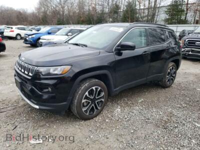 2022 Jeep COMPASS Limited, черный — VIN 3C4NJDCB1NT196502, Copart