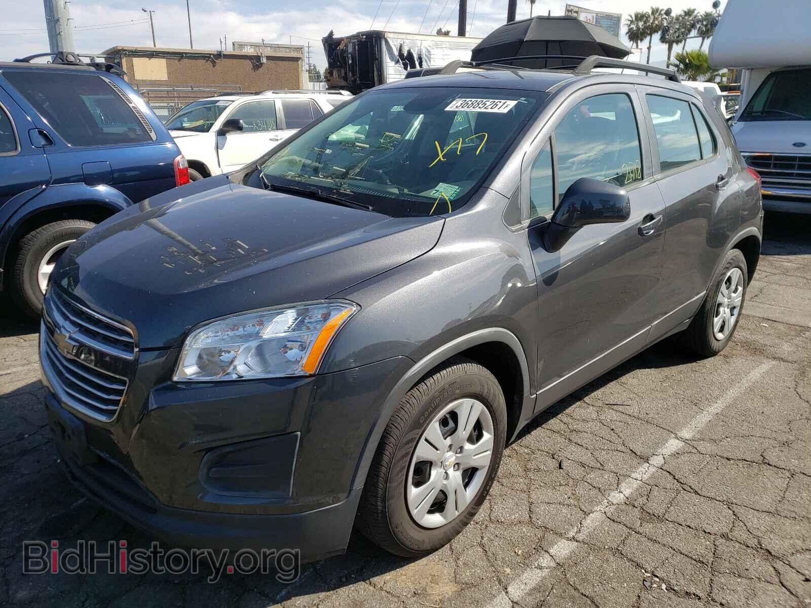 2016 CHEVROLET TRAX - VIN: 3GNCJKSB9GL263175 - Фото 2